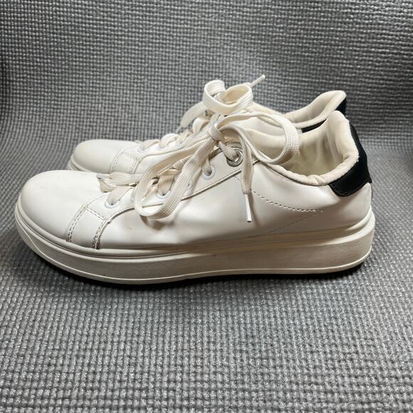 Madden Girl Shoes - Madden Girl Sneakers Shoes Womens Size 9‎ White Vegan Leather Lace Up Casual